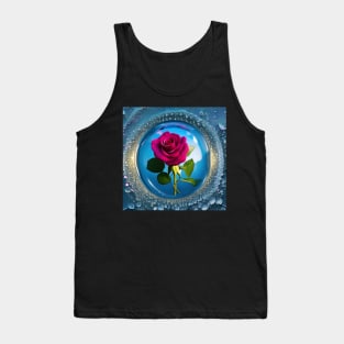 Rose in the glass ball Tank Top